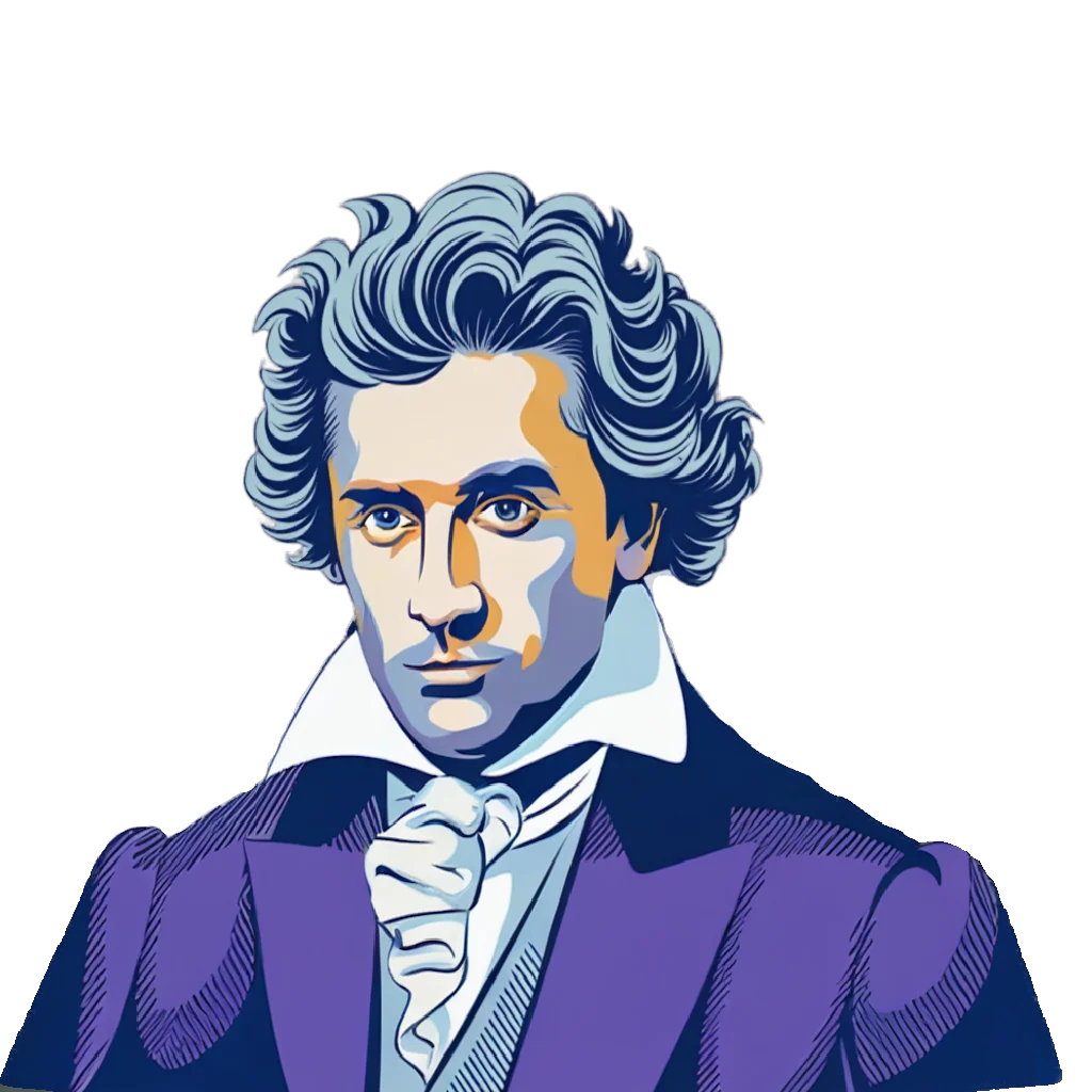 Illustratie van Ludwig van Beethoven