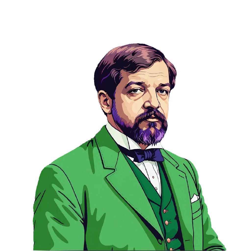 Illustratie van Claude Debussy