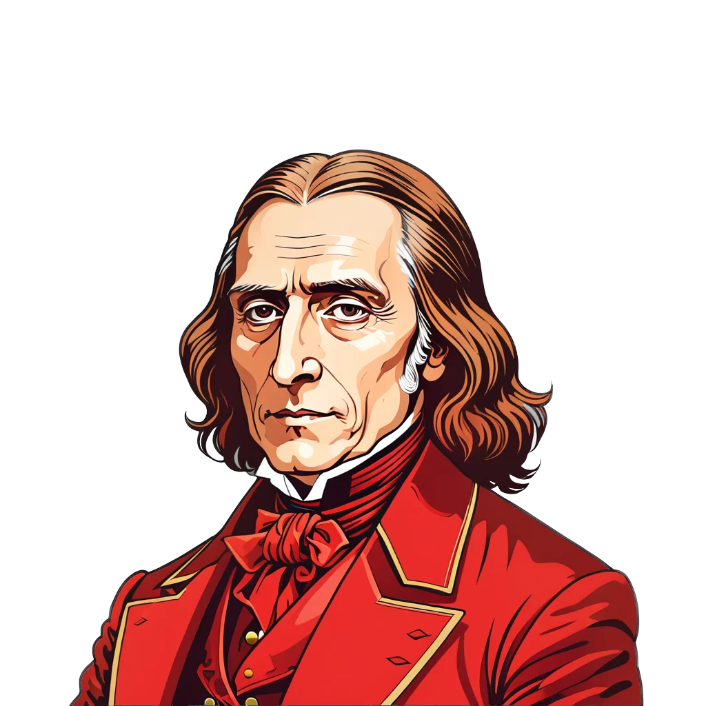 Illustratie van Franz Liszt