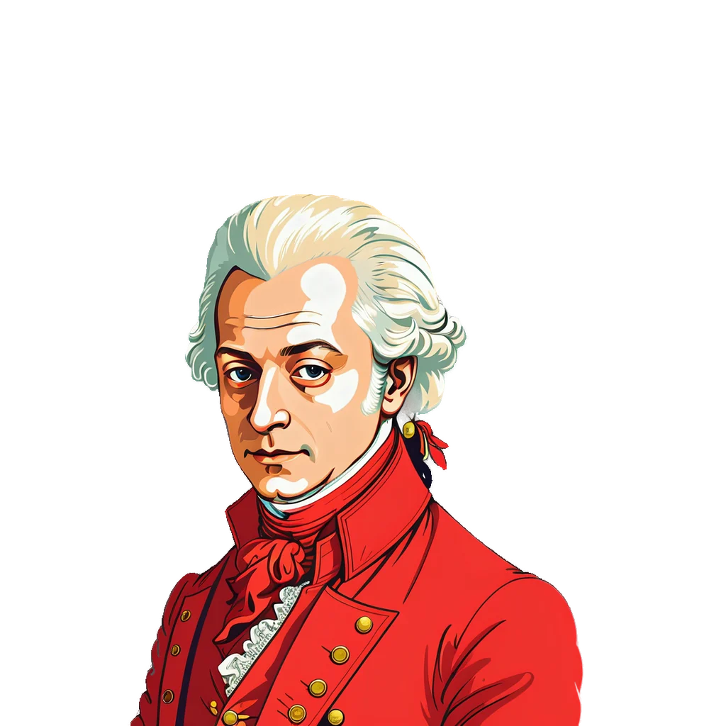 Illustratie van Wolfgang Amadeus Mozart