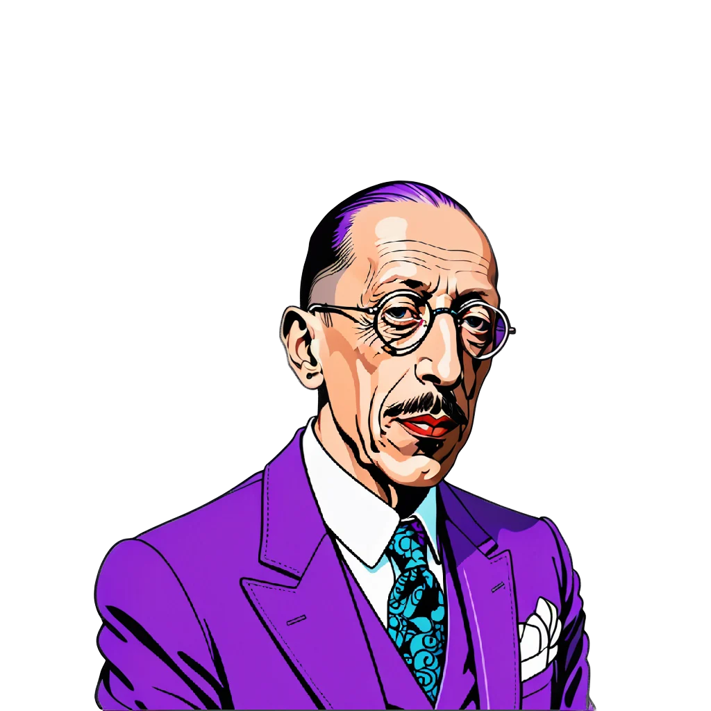 Illustratie van Igor Stravinsky